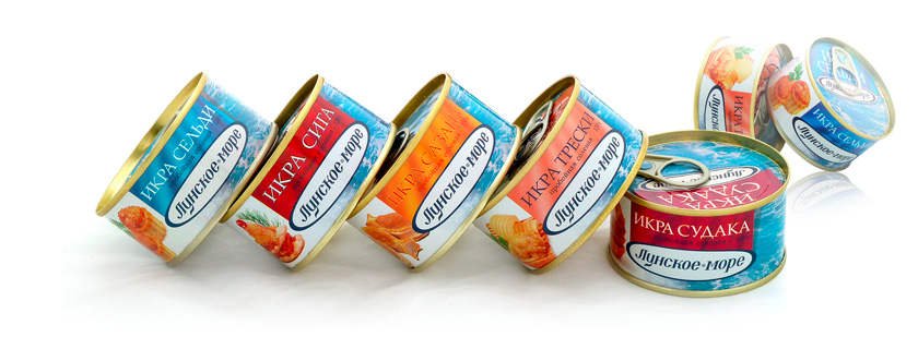 Бренд «Лунское море», дизайн упаковки для консервов - этикетки - портфолио дизайн-студии «Артбайт!» Нижний Новгород