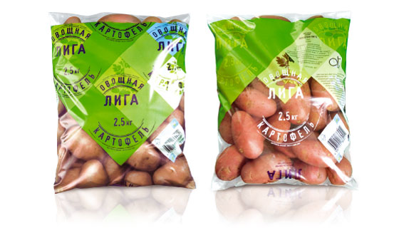 Дизайн упаковки для фасованных овощей «Овощная Лига» - портфолио дизайн-студии «Артбайт!» Нижний Новгород