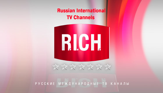 Телеканал «R.I.CH.» - цветовые вариации логотипа - портфолио дизайн-студии «Артбайт!» Нижний Новгород