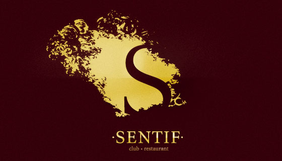 Ресторан «Sentif», основной блок знака и логотипа - портфолио дизайн-студии «Артбайт!» Нижний Новгород